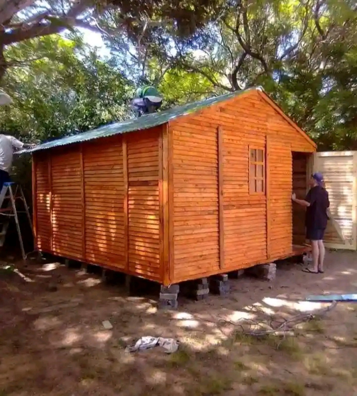 Wooden building exterior
