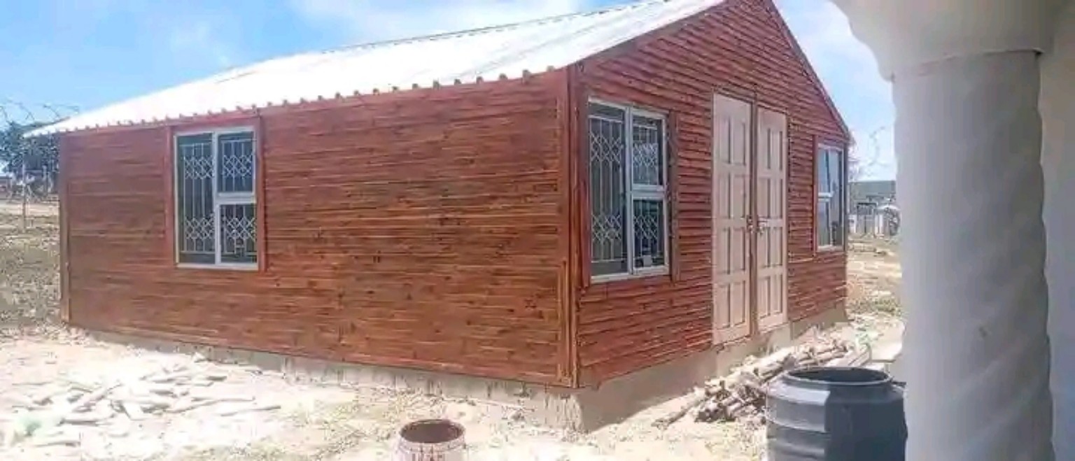 Wooden cabin exterior